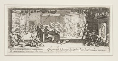 Les grandes misères de la guerre : No. 5 - Le pillage - Jacques Callot