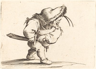 Homme Préparant à Dégainer son Épée - Jacques Callot