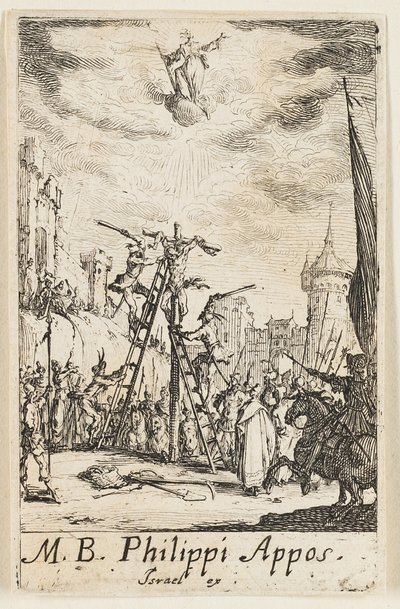 Martyre de saint Philippe, planche huit des Martyres des Apôtres - Jacques Callot