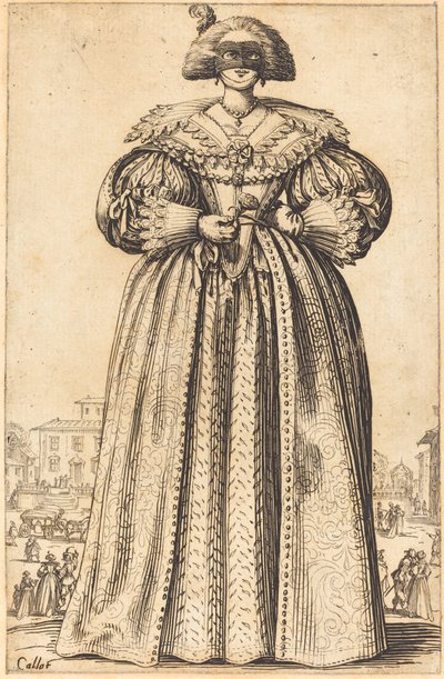Noble femme masquée - Jacques Callot
