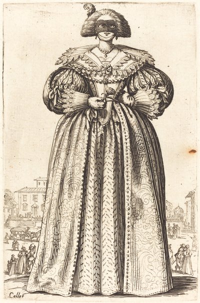 Noble Femme Masquée - Jacques Callot