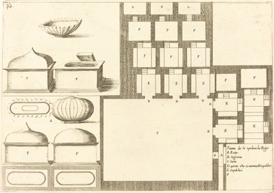 Plan de la Spelunche Regee - Jacques Callot