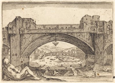 Ponte Vecchio, Florence, vers 1622 - Jacques Callot