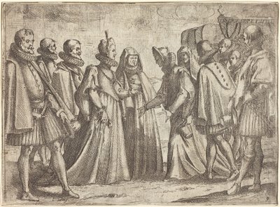 Réception à Mantoue [recto] - Jacques Callot