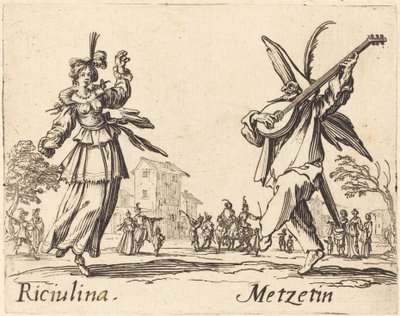 Riciulina et Metzetin - Jacques Callot