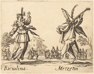 Riciulina et Metzetin - Jacques Callot