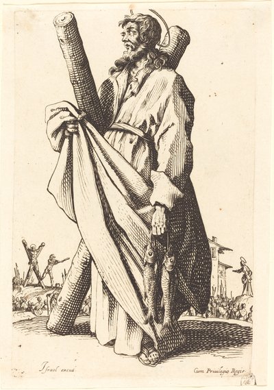 Saint André, publié en 1631 - Jacques Callot