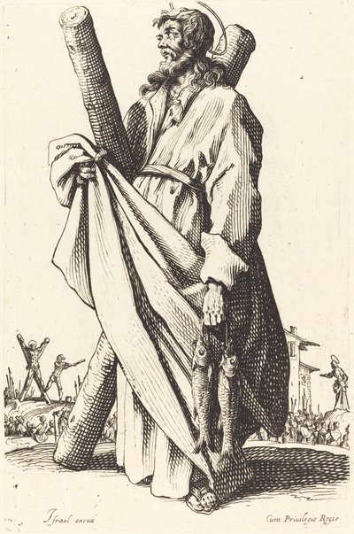 Saint André, publié en 1631 - Jacques Callot