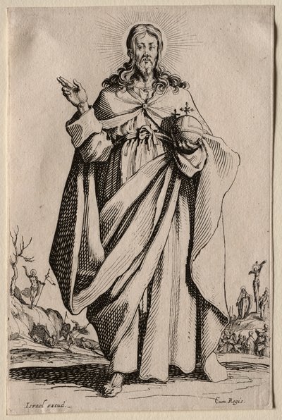 Salvatoris Beatae Mariae Virginis Sanctorum Apostolorum Icones / Les Grands Apôtres : Le Sauveur - Jacques Callot