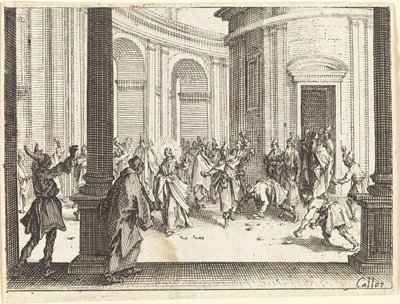Lapidation de Jésus - Jacques Callot