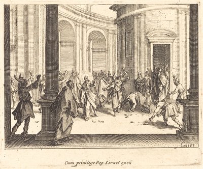 Lapidation de Jésus - Jacques Callot