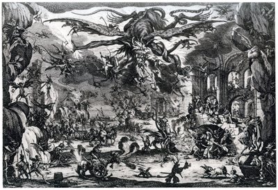 Tentation de Saint Antoine, c1615-1635, 1924 - Jacques Callot