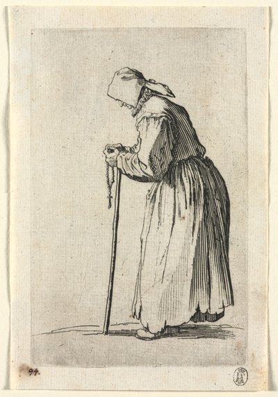 Les Mendiants : Mendiant à son chapelet - Jacques Callot