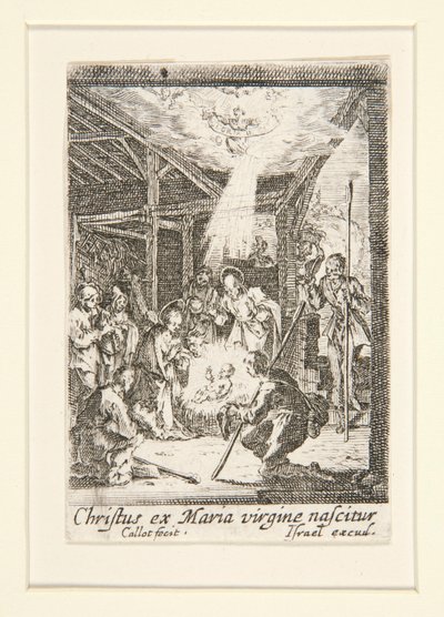 La Naissance du Christ, no. 7 de La Vie de la Vierge - Jacques Callot