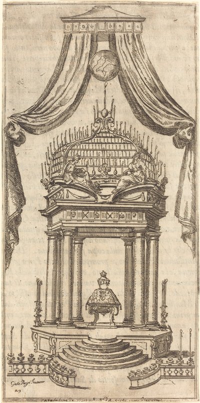 Le catafalque - Jacques Callot