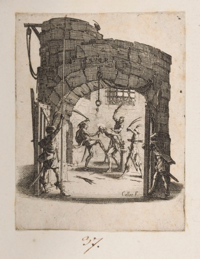 Le couronnement des pins, n° 8 de 11 de La Petite Passion - Jacques Callot