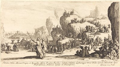 La traversée de la mer Rouge - Jacques Callot