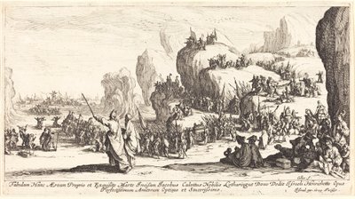 La traversée de la mer Rouge - Jacques Callot