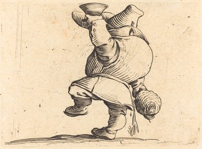 Le Buveur, vue de dos - Jacques Callot