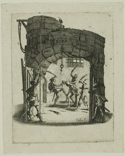 La Flagellation, de La Petite Passion - Jacques Callot