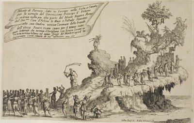 Le char du mont Parnasse, de La guerre de la beauté - Jacques Callot