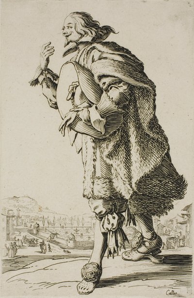 Le général qui salue en tenant son chapeau sous le bras, planche 2 de La Noblesse - Jacques Callot