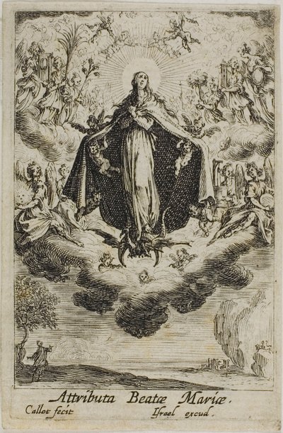 La glorification de la Vierge, extrait de La vie de la Vierge - Jacques Callot