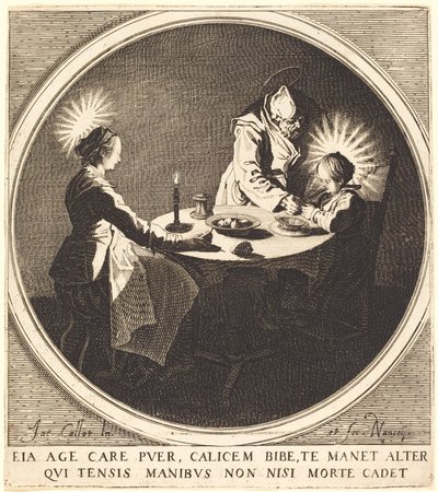 La Sainte Famille à table - Jacques Callot