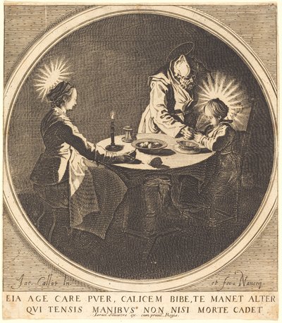 La Sainte Famille à table - Jacques Callot