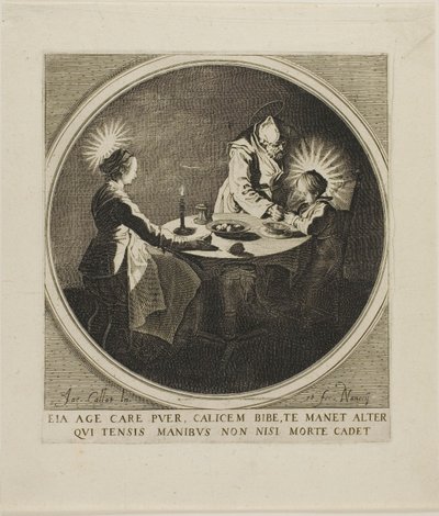 La Sainte Famille à table - Jacques Callot
