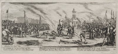 Les Grandes Misères de la guerre : Le bûcher - Jacques Callot