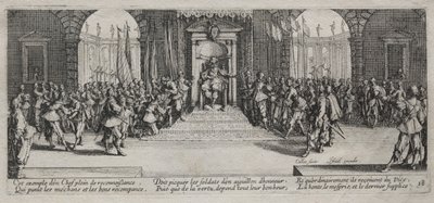 Les Grandes Misères de la guerre : Distribution de récompenses - Jacques Callot