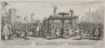 Les Grandes Misères de la guerre: Exécution sur la roue - Jacques Callot