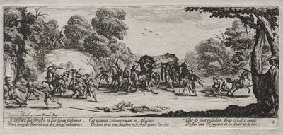 Les Grandes Misères de la guerre : Vol sur la grand-route - Jacques Callot