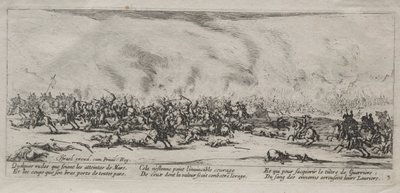 Les Grandes Misères de la guerre : La Bataille, 1633 - Jacques Callot
