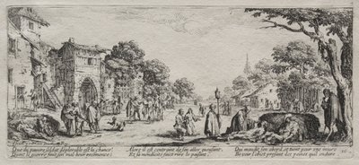 Les Grandes Misères de la guerre : Les mendiants et les mourants - Jacques Callot