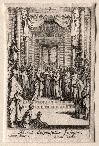 La Vie de la Vierge: Le Mariage de la Vierge - Jacques Callot
