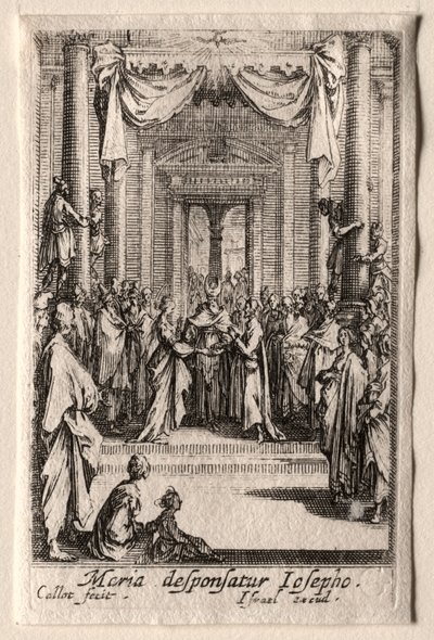 La vie de la Vierge : Le mariage de la Vierge - Jacques Callot