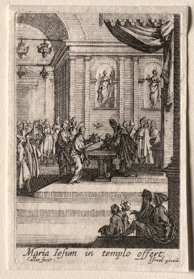 La Vie de la Vierge: La Présentation du Christ au Temple - Jacques Callot