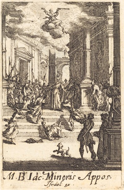 Le martyre de Saint Jacques le Mineur, vers 1634-1635 - Jacques Callot