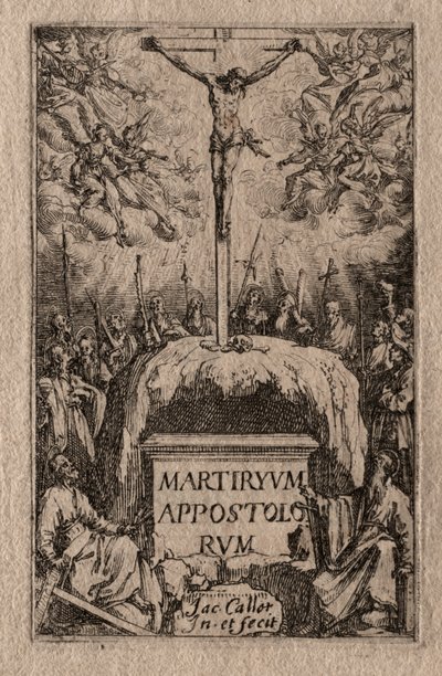 Le martyre des apôtres: Frontispice - Jacques Callot