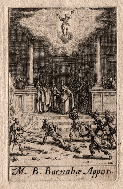 Le Martyre des Apôtres : Saint Barnabé - Jacques Callot