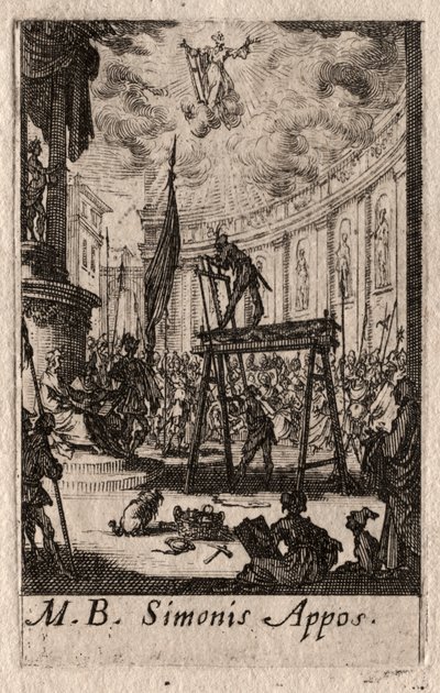 Le Martyre des Apôtres : Saint Simon - Jacques Callot