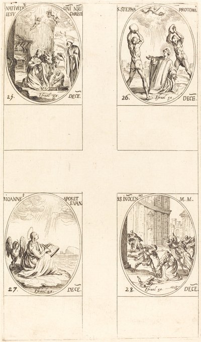La Nativité, Saint Étienne, Saint Jean, Saints Innocents - Jacques Callot