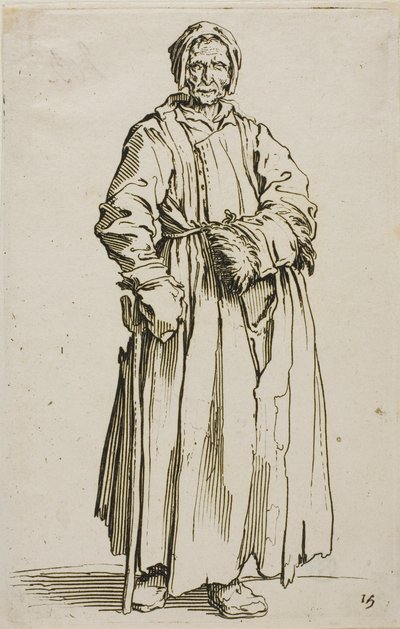La Femme borgne, planche quinze de Les Mendiants - Jacques Callot