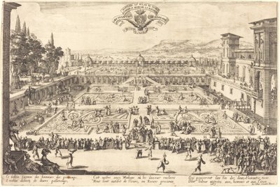 Les jardins du palais à Nancy - Jacques Callot