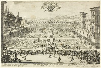 Les jardins du palais à Nancy - Jacques Callot