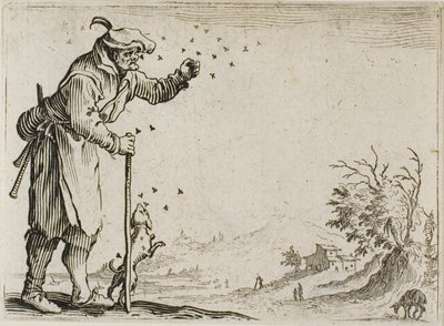 Le paysan attaqué par des abeilles, des Caprices - Jacques Callot