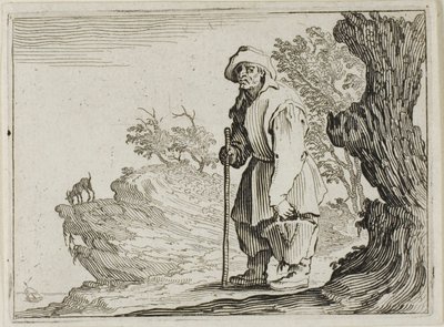 Le Paysan portant son sac, des Caprices - Jacques Callot