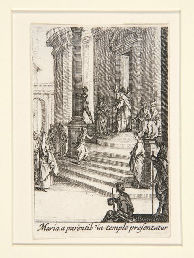 La Présentation de la Vierge, no.3 de La Vie de la Vierge - Jacques Callot
